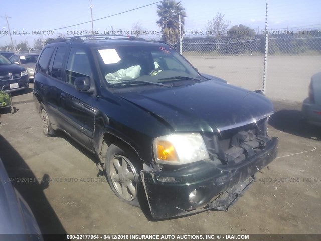 1GKDT13S822434366 - 2002 GMC ENVOY GREEN photo 1