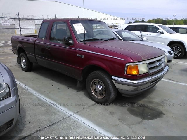 1FTCR14U6TPA73259 - 1996 FORD RANGER SUPER CAB RED photo 1