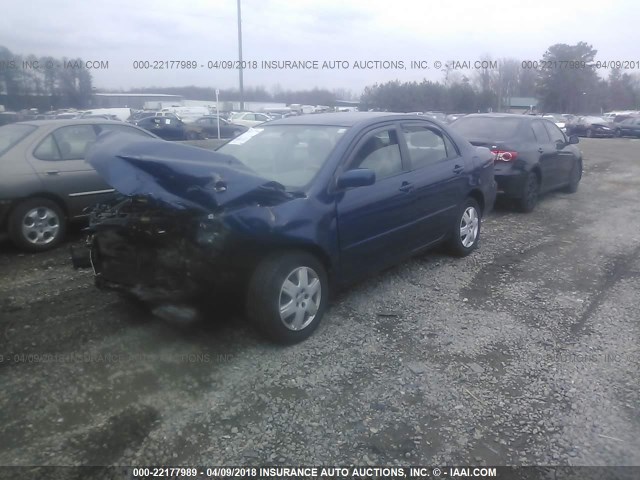 1NXBR32E25Z414336 - 2005 TOYOTA COROLLA CE/LE/S BLUE photo 2