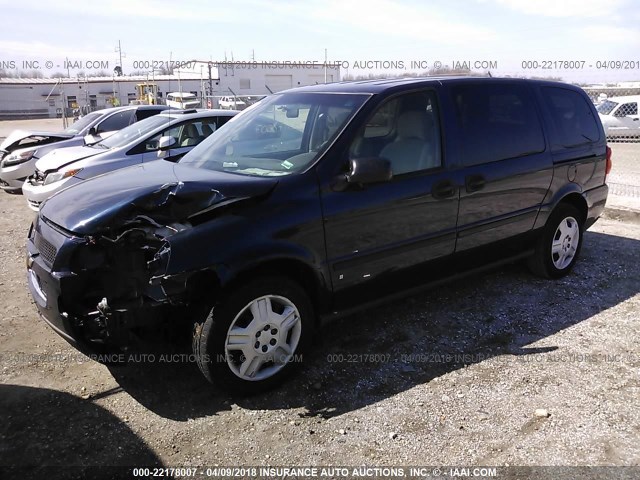 1GNDV23LX6D209081 - 2006 CHEVROLET UPLANDER LS BLUE photo 2