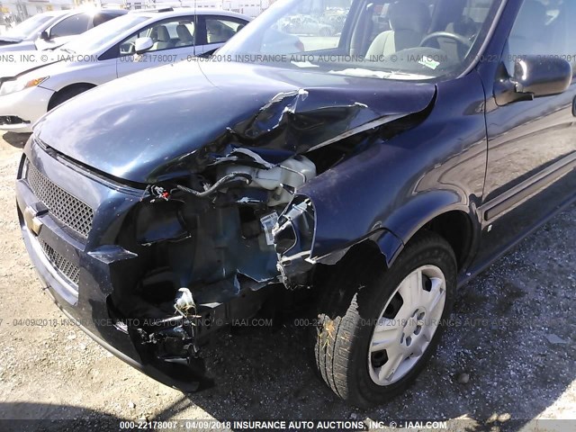 1GNDV23LX6D209081 - 2006 CHEVROLET UPLANDER LS BLUE photo 6