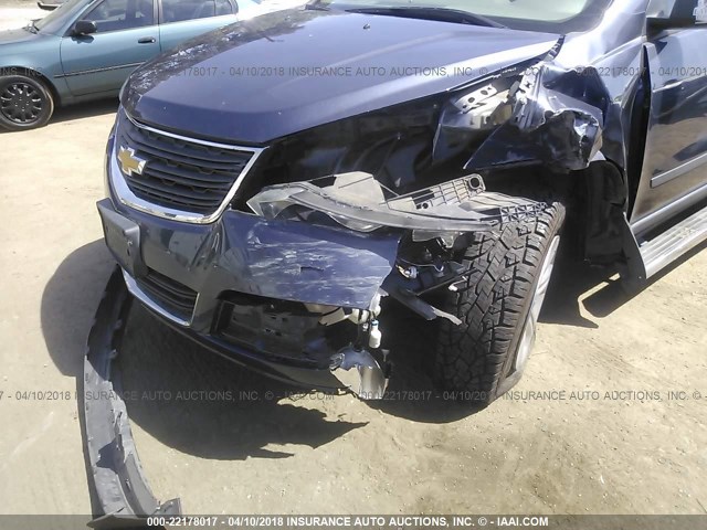 1GNKRFED7DJ176547 - 2013 CHEVROLET TRAVERSE LS Dark Blue photo 6