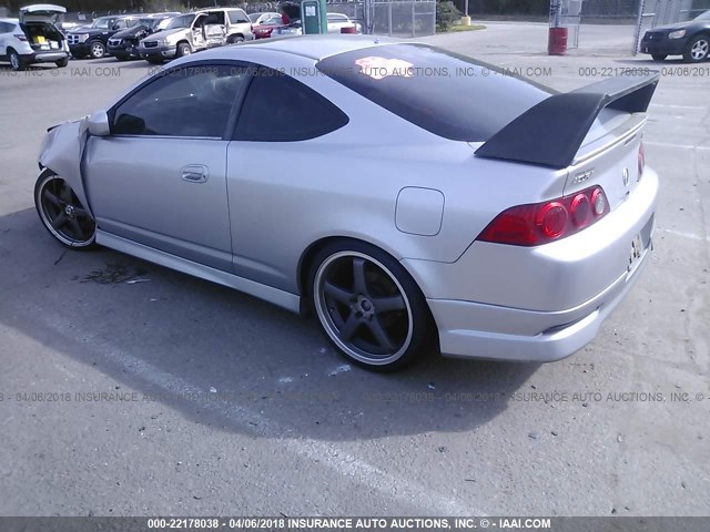 JH4DC530X6S001363 - 2006 ACURA RSX TYPE-S SILVER photo 3