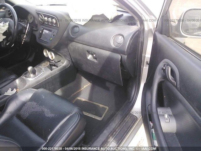 JH4DC530X6S001363 - 2006 ACURA RSX TYPE-S SILVER photo 5