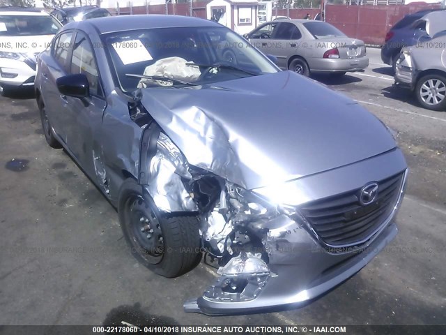 JM1BM1T74F1226475 - 2015 MAZDA 3 SV SILVER photo 1