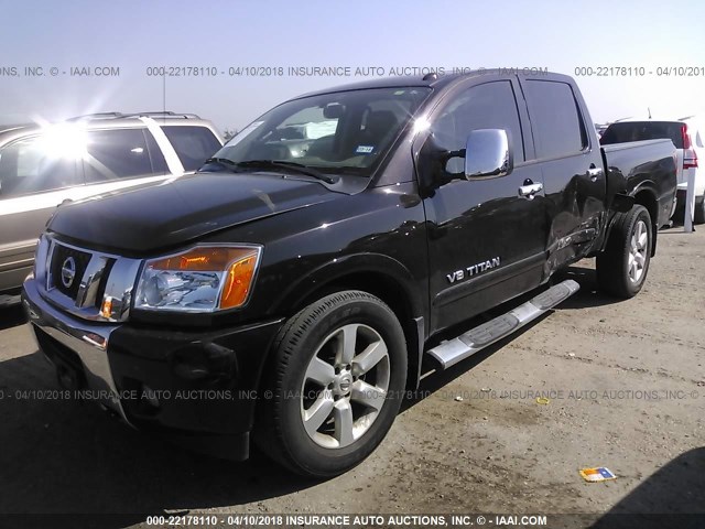 1N6BA0ED2DN301943 - 2013 NISSAN TITAN S/SV/SL/PRO-4X BLACK photo 2