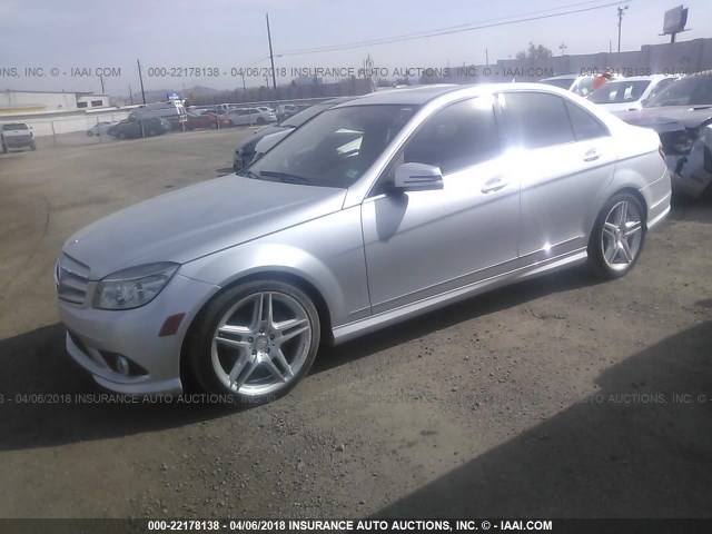 WDDGF5EB3AF428024 - 2010 MERCEDES-BENZ C 300 SILVER photo 2