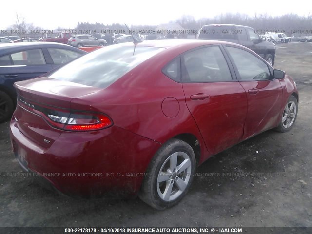 1C3CDFFA9GD802185 - 2016 DODGE DART SXT SPORT RED photo 4