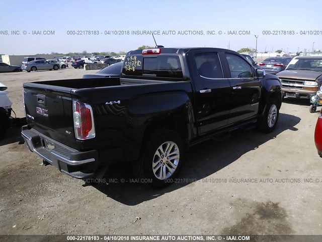 1GTP6DE1XG1360127 - 2016 GMC CANYON SLT BLACK photo 4