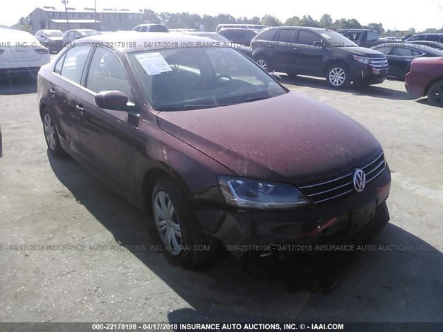 3VW167AJXHM403363 - 2017 VOLKSWAGEN JETTA S RED photo 1