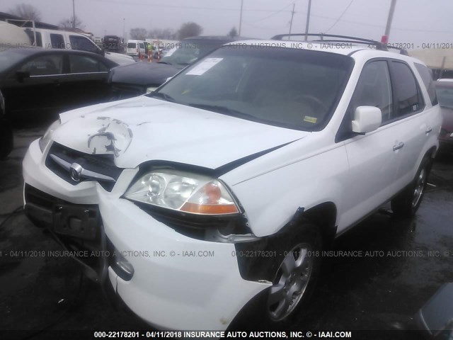 2HNYD182X3H536998 - 2003 ACURA MDX WHITE photo 2