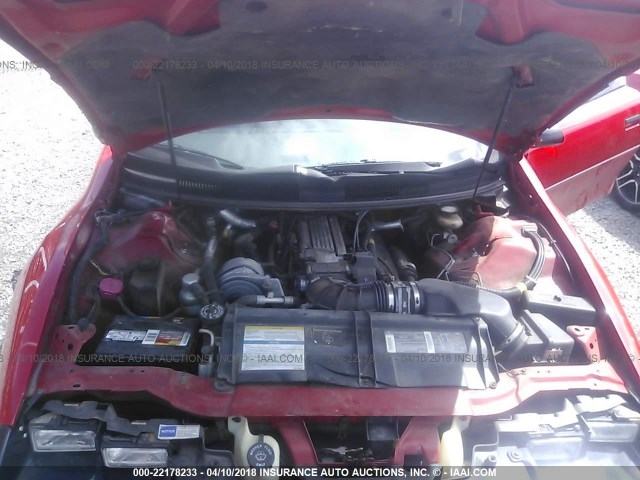 2G1FP22P4S2190004 - 1995 CHEVROLET CAMARO Z28 RED photo 10