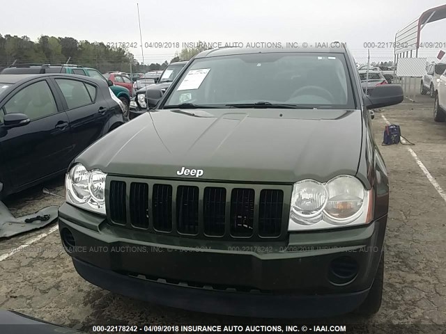 1J8GR48K67C614280 - 2007 JEEP GRAND CHEROKEE LAREDO/COLUMBIA/FREEDOM GREEN photo 6