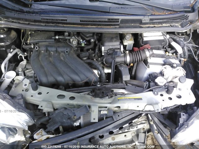 3N1CE2CPXEL368895 - 2014 NISSAN VERSA NOTE S/S PLUS/SV/SL BLACK photo 10