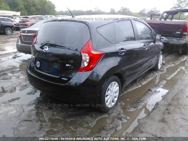 3N1CE2CPXEL368895 - 2014 NISSAN VERSA NOTE S/S PLUS/SV/SL BLACK photo 4