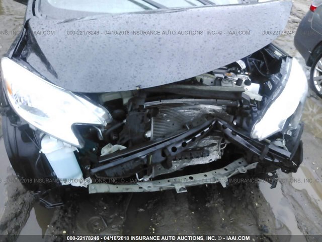 3N1CE2CPXEL368895 - 2014 NISSAN VERSA NOTE S/S PLUS/SV/SL BLACK photo 6