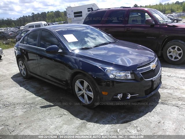 1G1PE5SB5E7290142 - 2014 CHEVROLET CRUZE LT Dark Blue photo 1