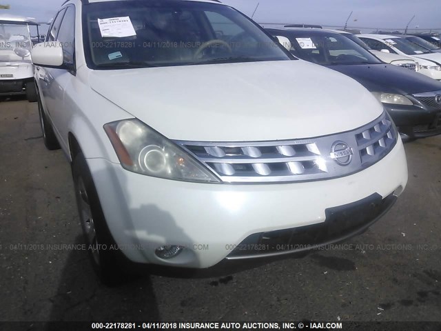 JN8AZ08W94W317933 - 2004 NISSAN MURANO SL/SE WHITE photo 6