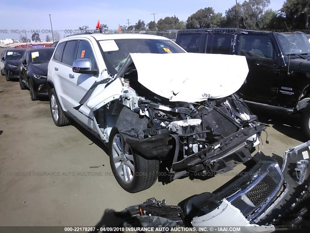 1C4RJEBGXHC609330 - 2017 JEEP GRAND CHEROKEE LIMITED WHITE photo 1