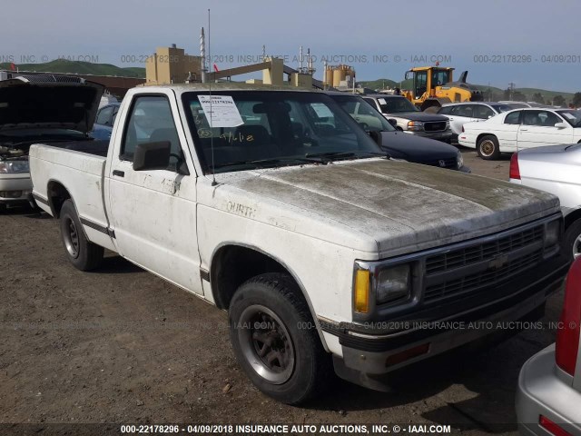 1GCCS14Z6N8179434 - 1992 CHEVROLET S TRUCK S10 WHITE photo 1