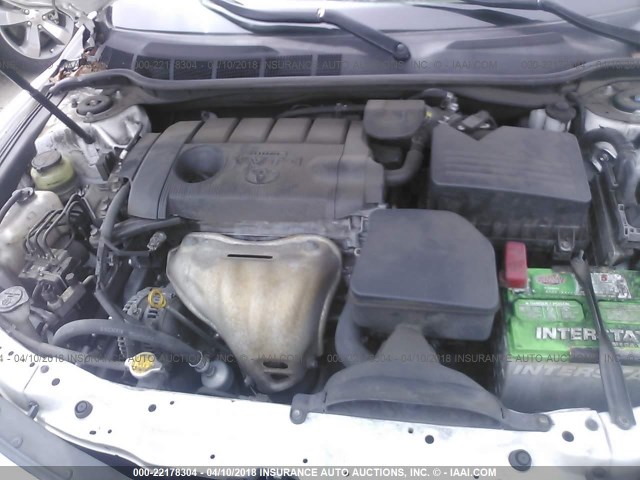 4T1BF3EK4BU725420 - 2011 TOYOTA CAMRY SE/LE/XLE WHITE photo 10