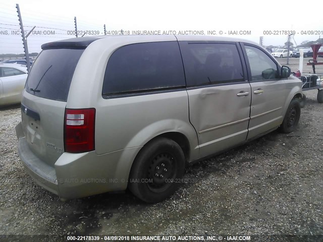 2D8HN44E49R658653 - 2009 DODGE GRAND CARAVAN SE BEIGE photo 4