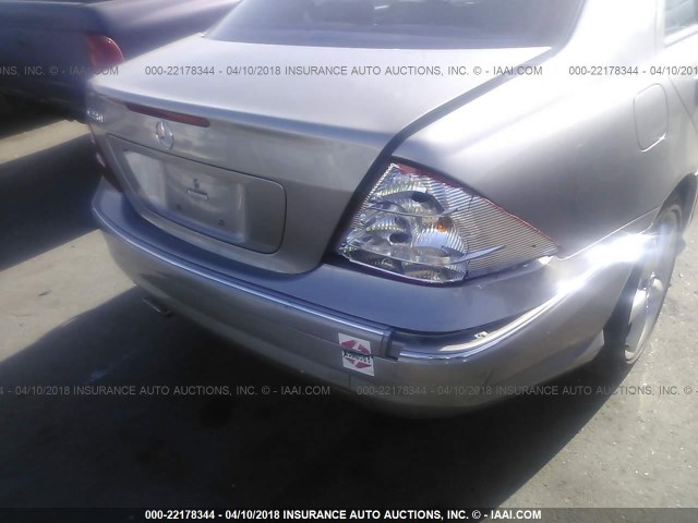 WDBRF52H06F804390 - 2006 MERCEDES-BENZ C GENERATION 2006 230 GRAY photo 6