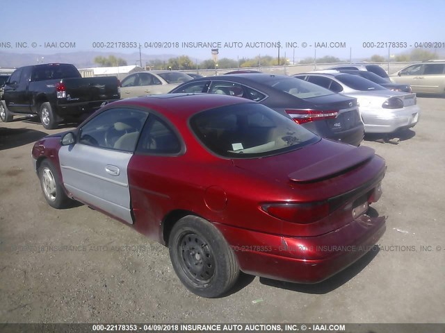 3FAFP11321R209512 - 2001 FORD ESCORT ZX2 RED photo 3