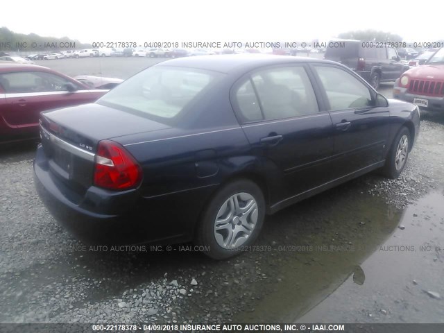 1G1ZS58N27F226944 - 2007 CHEVROLET MALIBU LS 海军蓝 照片 4