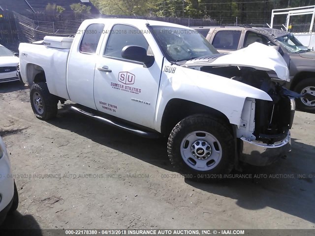 1GC2KVCG9BZ350251 - 2011 CHEVROLET SILVERADO K2500 HEAVY DUTY WHITE photo 1