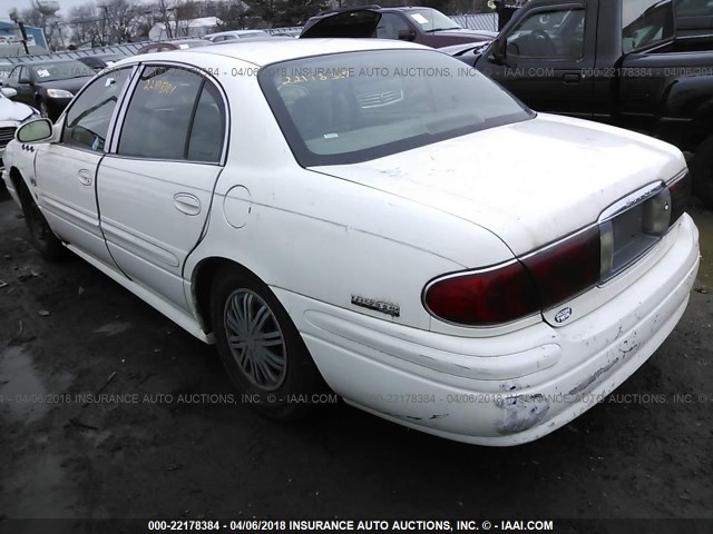 1G4HP54K61U220708 - 2001 BUICK LESABRE CUSTOM WHITE photo 3