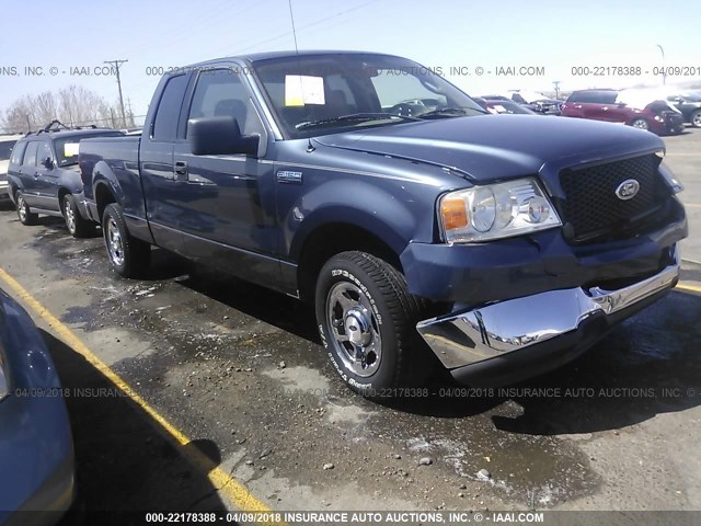 1FTPX12594FA21960 - 2004 FORD F150 BLUE photo 1