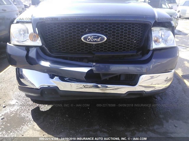 1FTPX12594FA21960 - 2004 FORD F150 BLUE photo 6