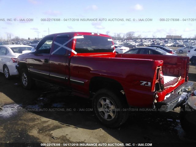 2GCEK19V521154358 - 2002 CHEVROLET SILVERADO K1500 RED photo 3