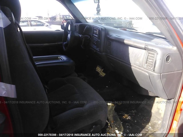 2GCEK19V521154358 - 2002 CHEVROLET SILVERADO K1500 RED photo 5