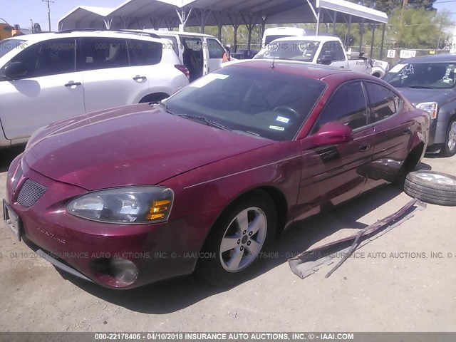 2G2WS522551211386 - 2005 PONTIAC GRAND PRIX GT MAROON photo 2