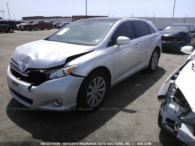 4T3ZA3BBXBU044378 - 2011 TOYOTA VENZA SILVER photo 2