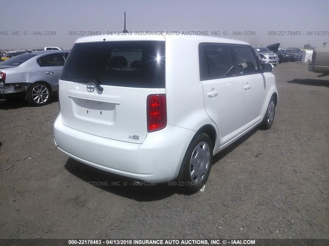JTLKE50E991081188 - 2009 TOYOTA SCION XB WHITE photo 4