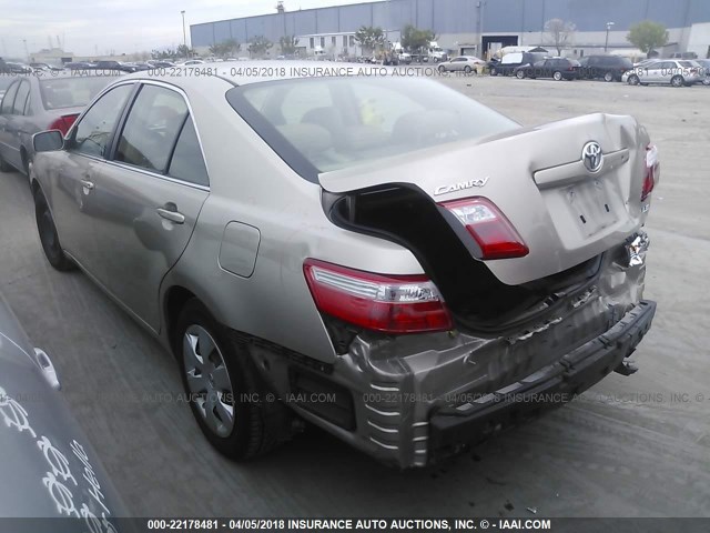 JTNBE46K773002794 - 2007 TOYOTA CAMRY NEW GENERAT CE/LE/XLE/SE TAN photo 3