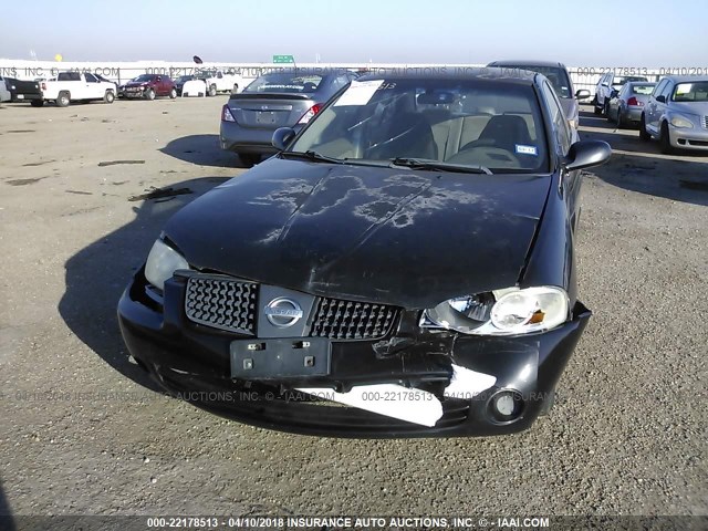 3N1CB51D24L906135 - 2004 NISSAN SENTRA 1.8/1.8S BLACK photo 6