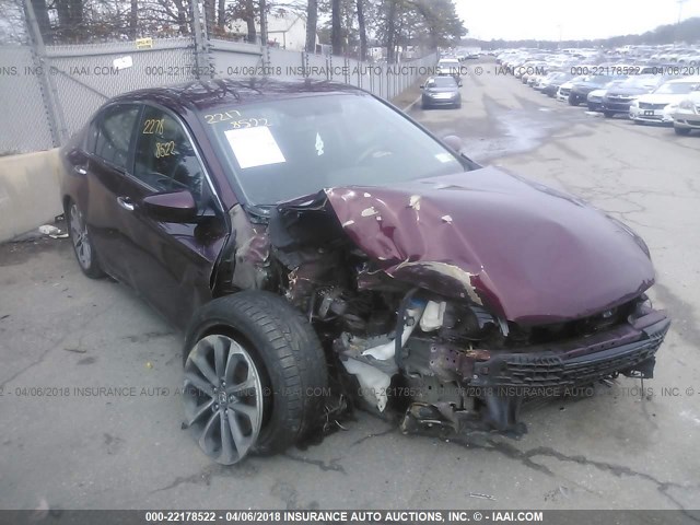 1HGCR2F50DA269246 - 2013 HONDA ACCORD SPORT 红色 照片 1