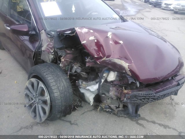 1HGCR2F50DA269246 - 2013 HONDA ACCORD SPORT 红色 照片 6