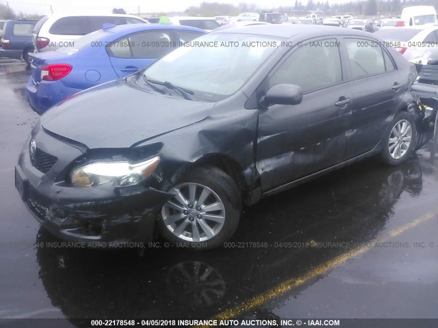 JTDBL40E899086301 - 2009 TOYOTA COROLLA LE/XLE GRAY photo 2