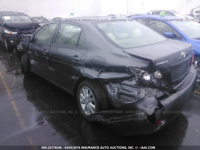 JTDBL40E899086301 - 2009 TOYOTA COROLLA LE/XLE GRAY photo 3