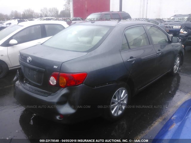 JTDBL40E899086301 - 2009 TOYOTA COROLLA LE/XLE GRAY photo 4