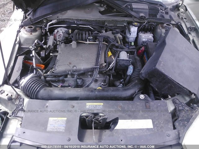 1G1ZT52895F185516 - 2005 CHEVROLET MALIBU LS TAN photo 10