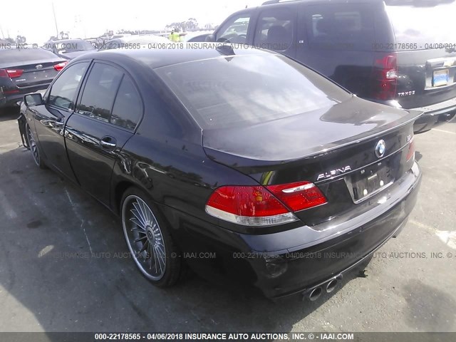 WBAHL83537DT89393 - 2007 BMW ALPINA B7 BLACK photo 3