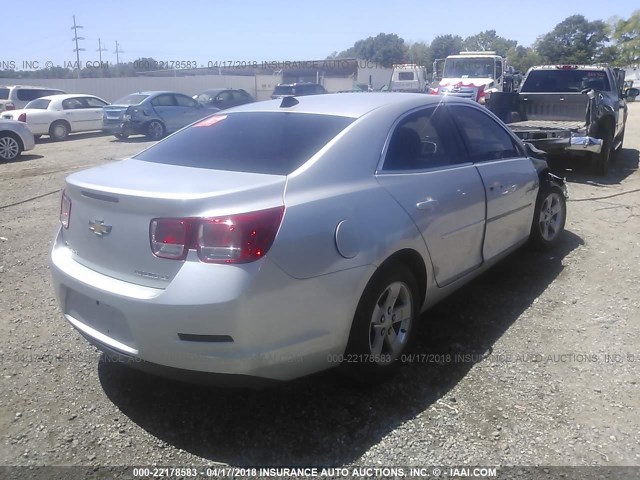 1G11B5SL1EF288952 - 2014 CHEVROLET MALIBU LS ვერცხლისფერი ფოტო 4