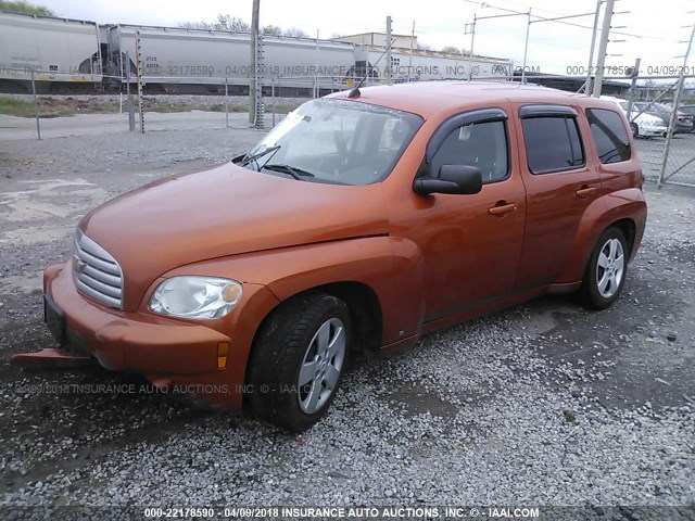 3GNDA13DX8S524108 - 2008 CHEVROLET HHR LS ნარინჯისფერი ფოტო 2