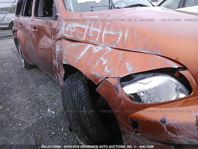 3GNDA13DX8S524108 - 2008 CHEVROLET HHR LS ნარინჯისფერი ფოტო 6